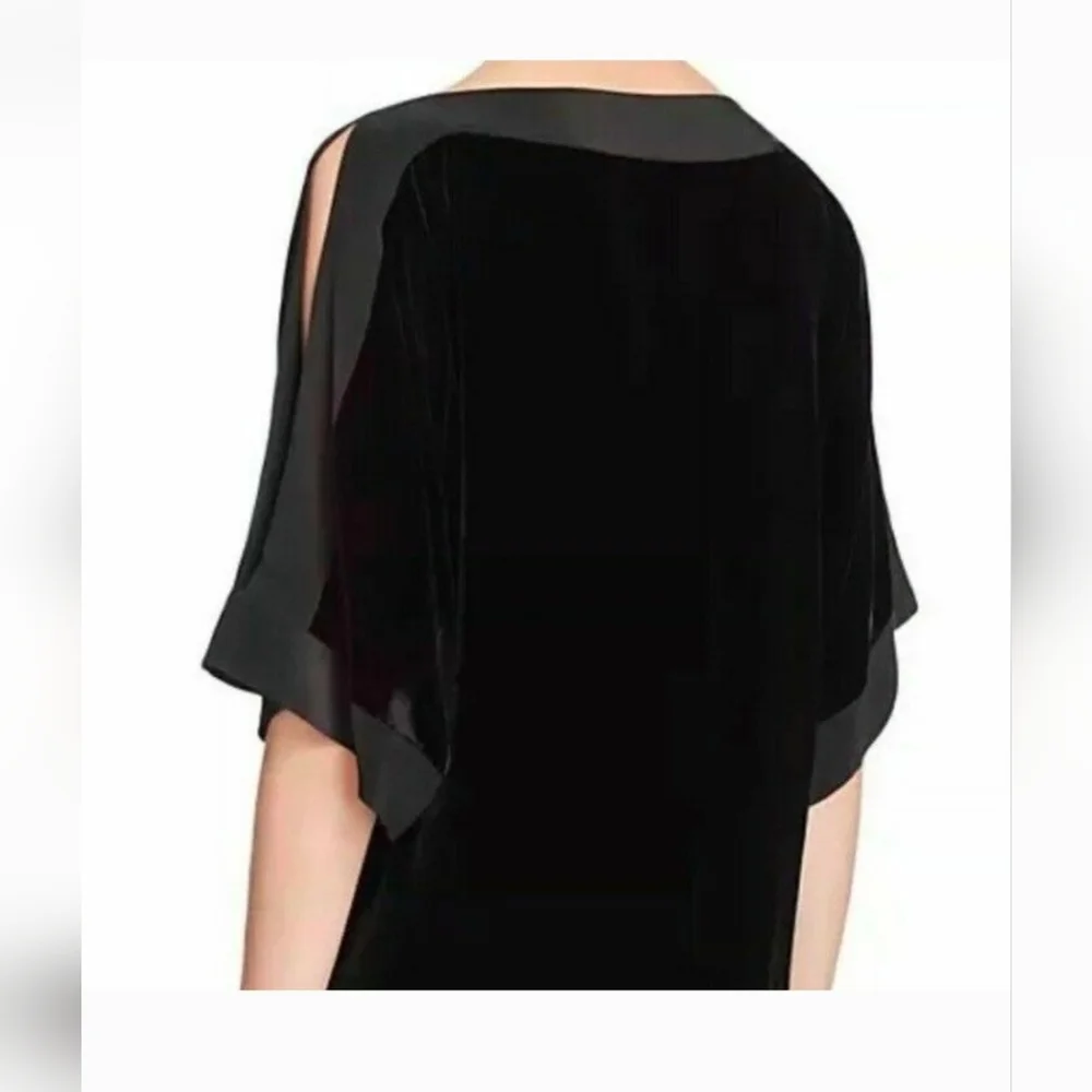 NWT Eileen Fisher Velvet Black Banteau Kimono Top Women's 2x - Picture 9 of 11